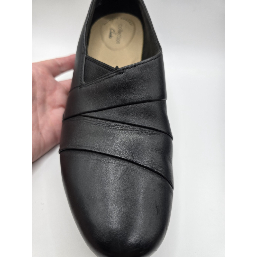 Clarks Ultimate Comfort ROSALYN ADELE Square Heel Black Shoes Ladies Size 8M - Picture 8 of 13